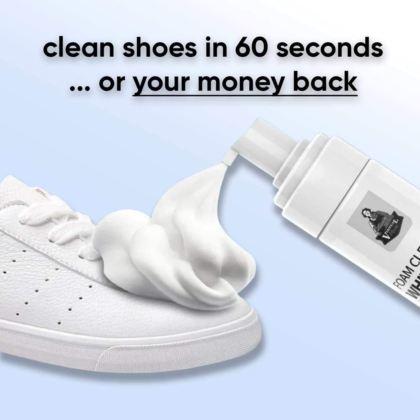 uncloud - water-free foam shoe cleaner