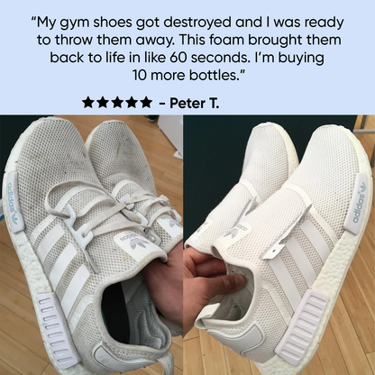 uncloud - water-free foam shoe cleaner